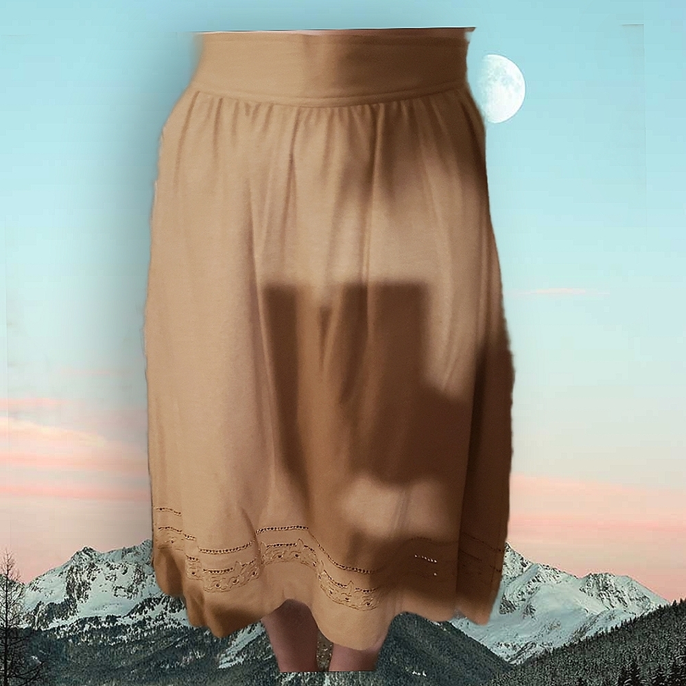 Tan claude skirt